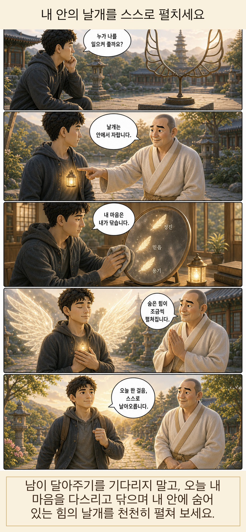 내 안의 날개를 스스로 펼치세요 카툰