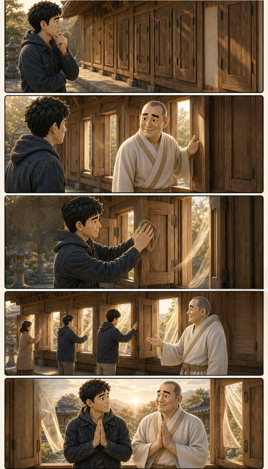 법을 담을 마음의 준비 카툰
