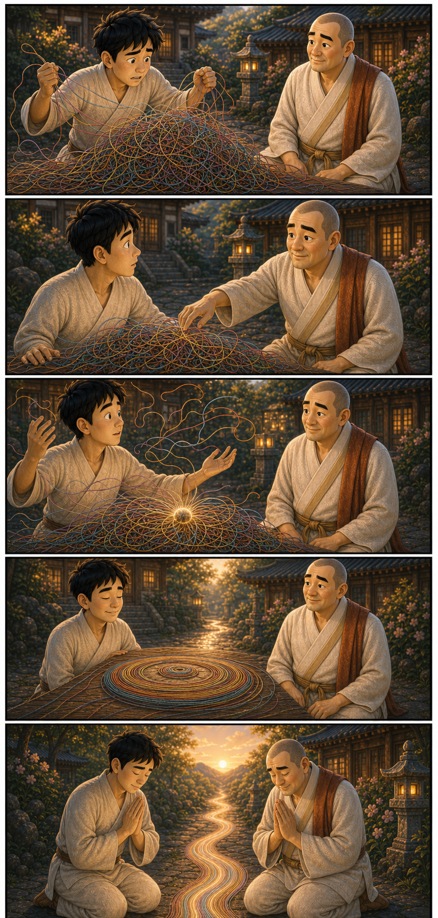 핵심을 바로 보면 복잡함이 쉰다 카툰