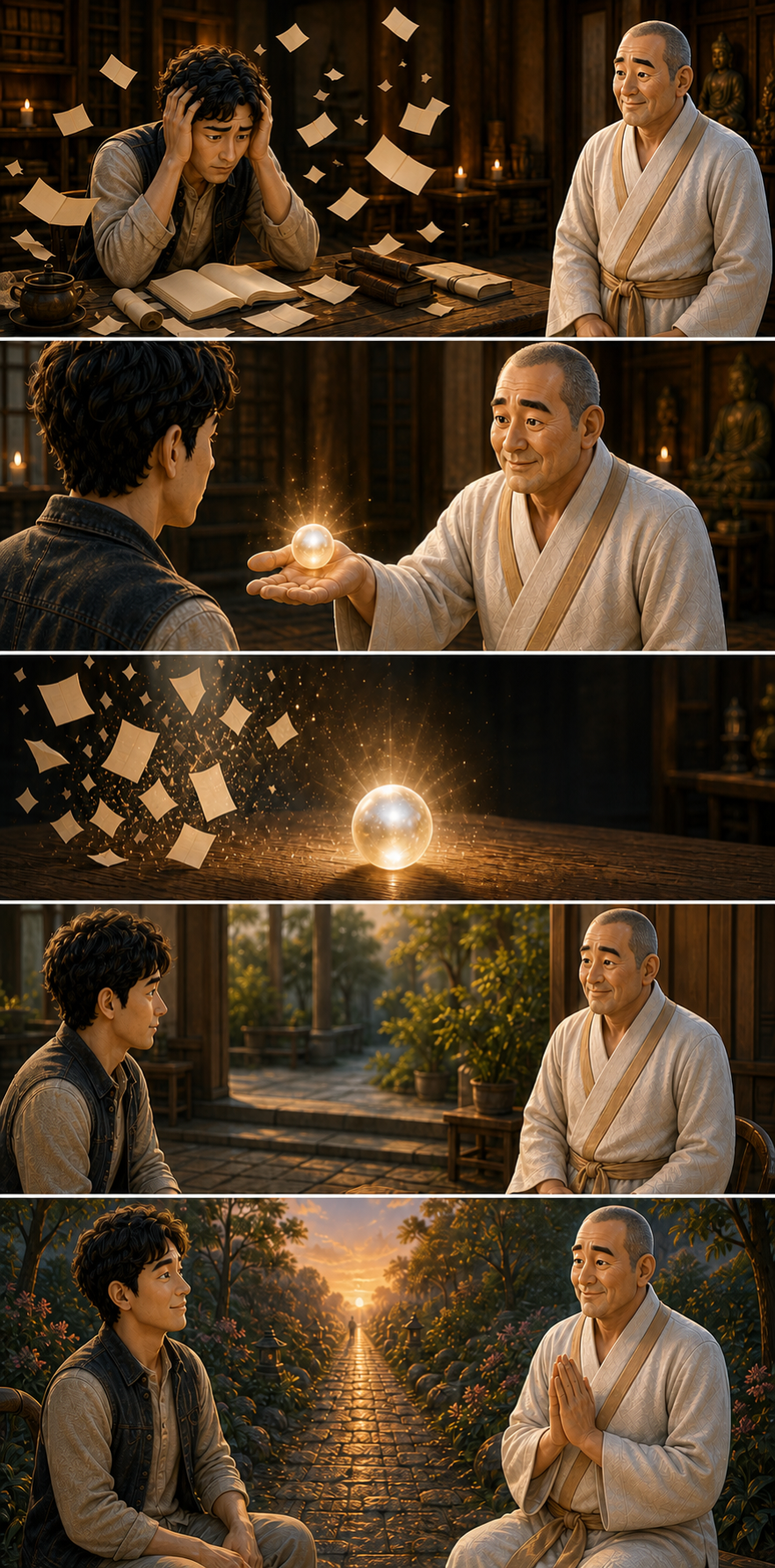 참된 한마디가 수많은 빈말보다 깊습니다 카툰
