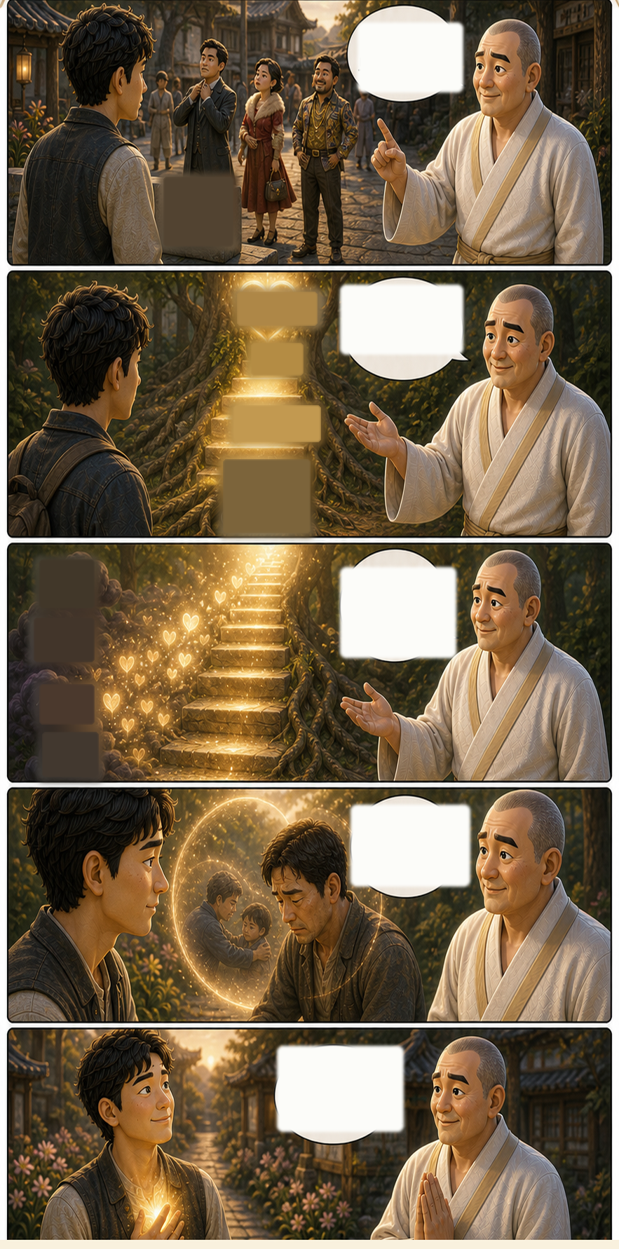 수행의 단계가 올라가면 보는 눈도 달라집니다 카툰