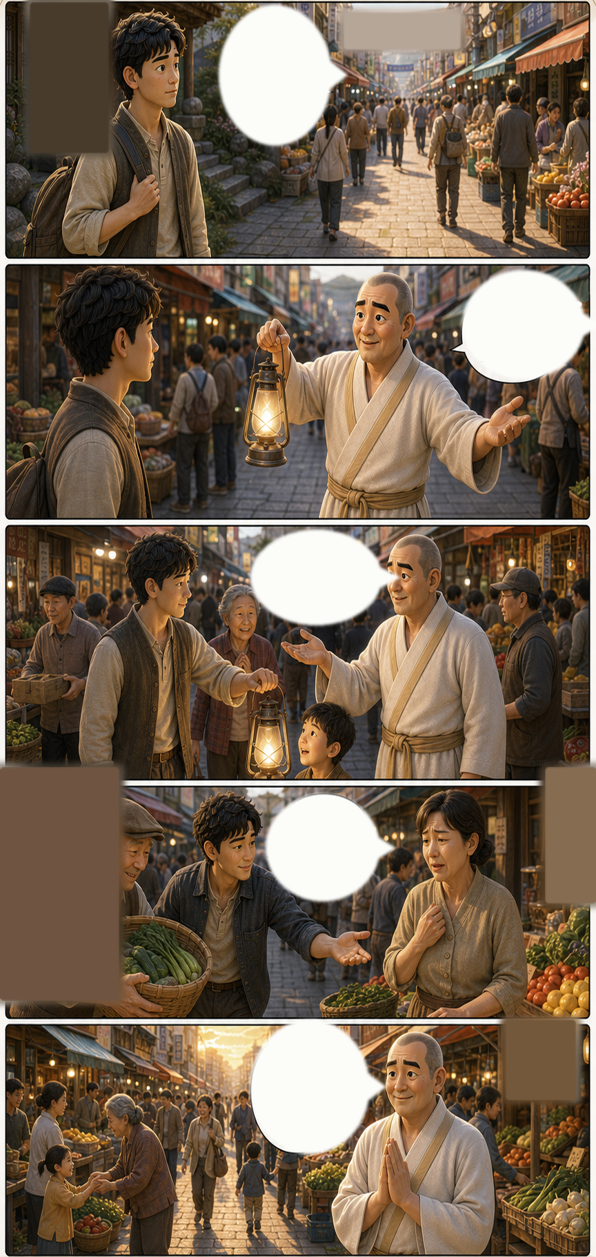깨달음은 세상 속 보살행으로 이어져야 합니다 카툰