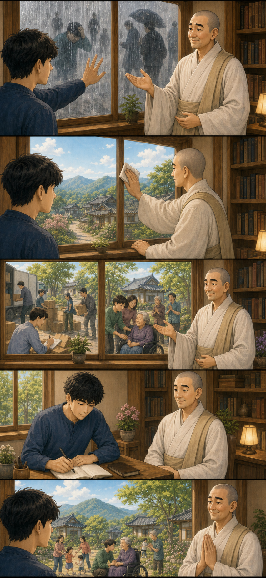 알아차림은 세상을 있는 그대로 보는 힘입니다 카툰
