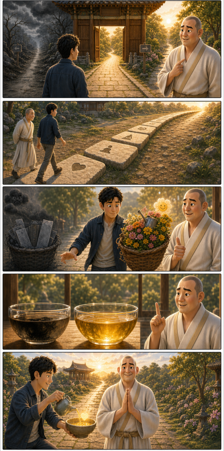 하루의 선택이 인생을 만듭니다 카툰