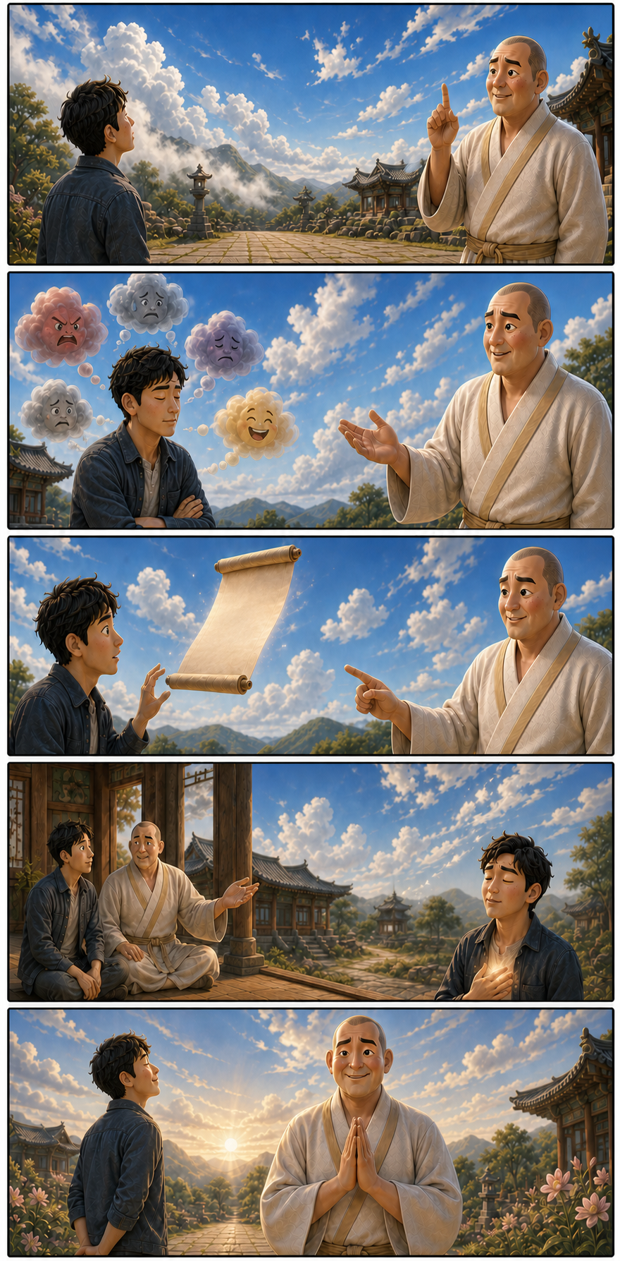 청정한 마음은 허공과 같습니다 카툰