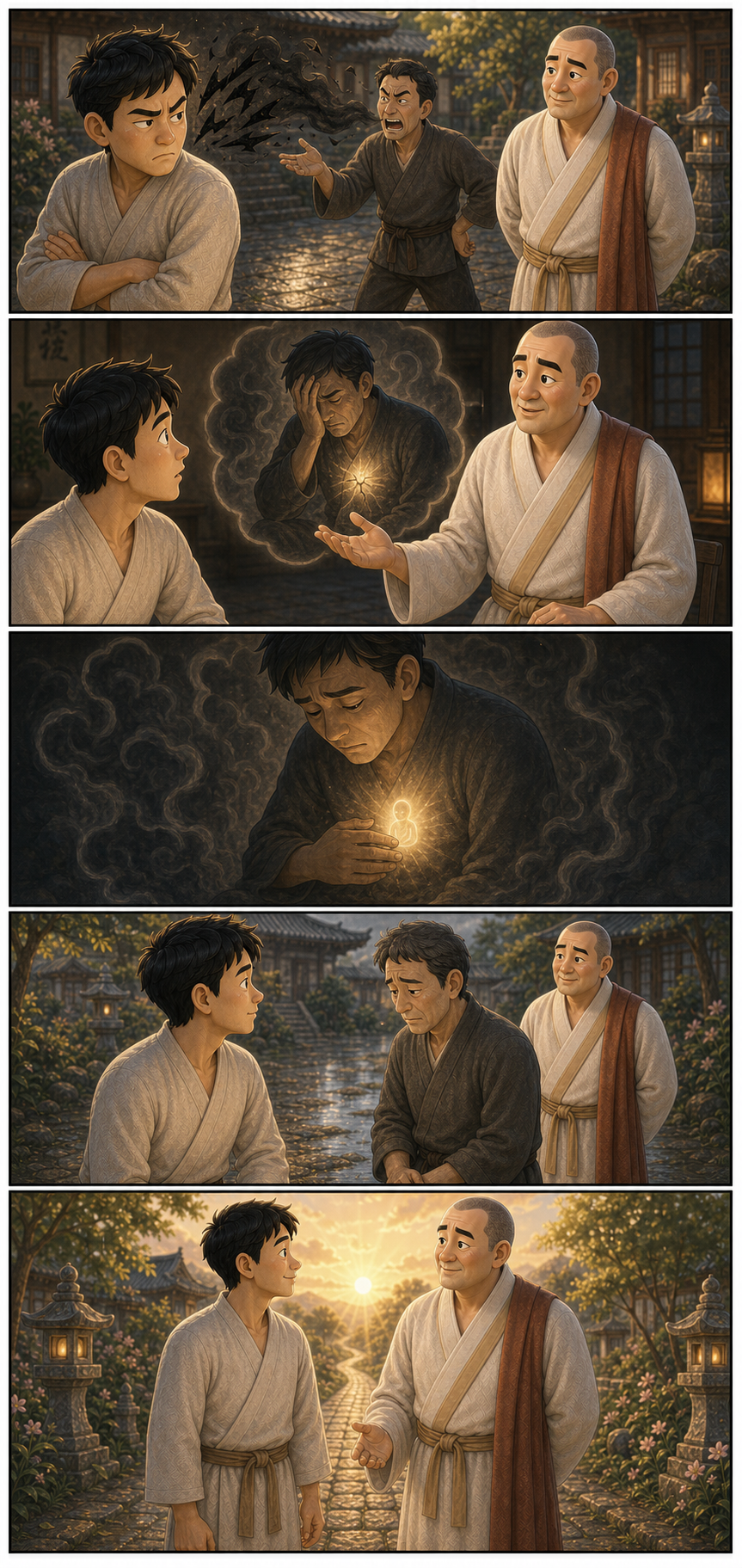L'occhio del Bodhisattva vede anche la natura di Buddha nascosta cartoon