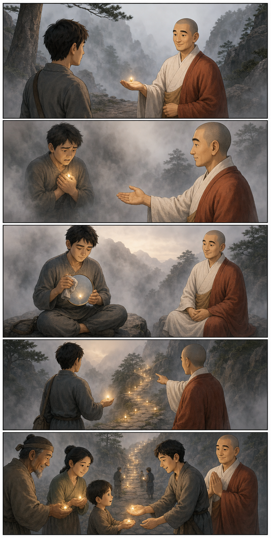 Natura lui Buddha nu este ceva de care mă țin, ci o cale de descoperit. bandă desenată