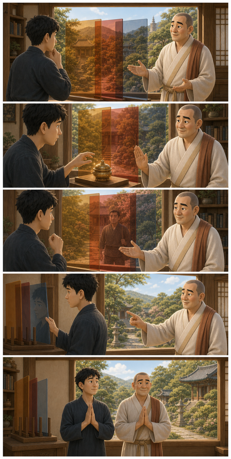 번뇌는 알아차릴 때 놓입니다 카툰