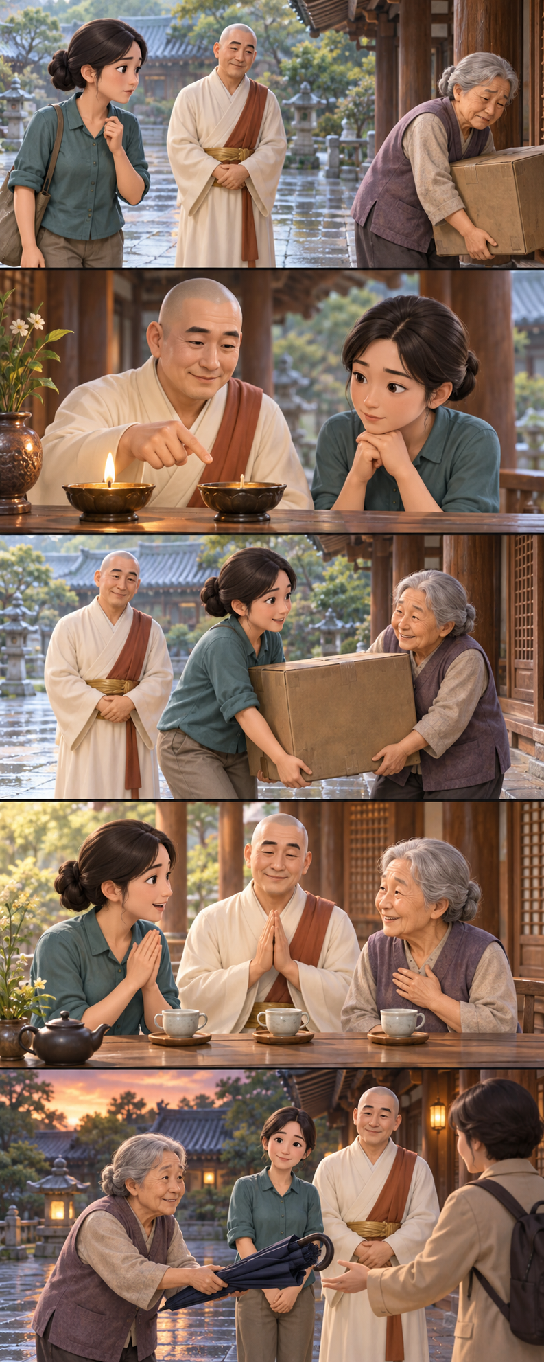 좋은 마음은 바로 행동으로 옮겨야 합니다 카툰