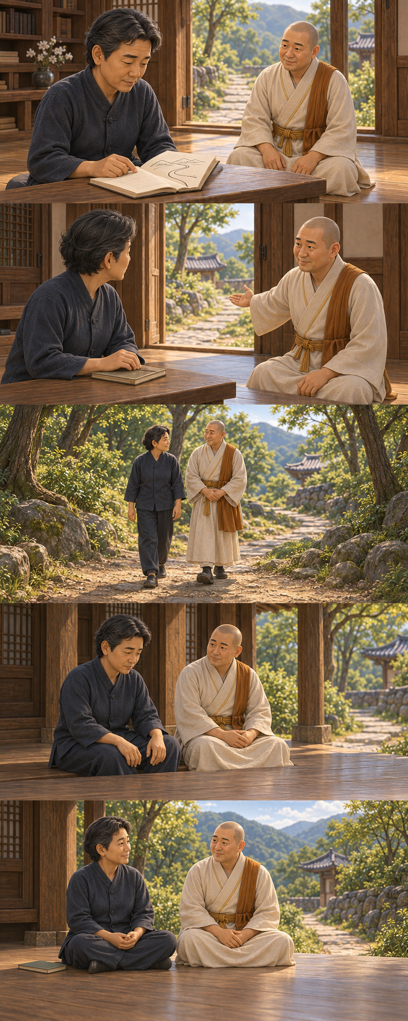 읽은 만큼 마음에서 살펴봅니다 카툰
