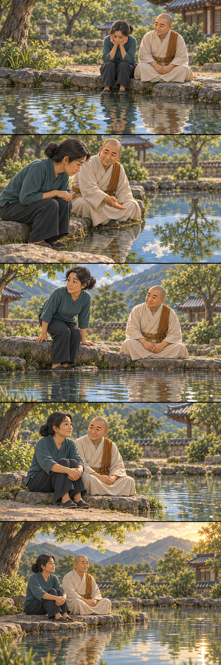 고요함을 꾸준히 이어갑니다 카툰