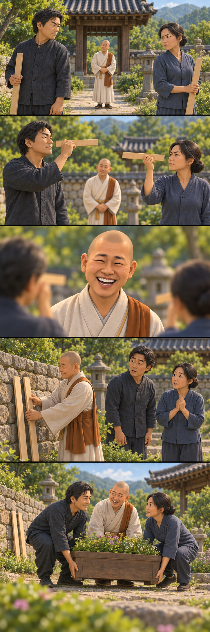 나와 상대를 가르는 마음에 머물지 않기 카툰